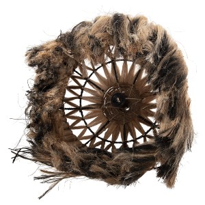 69655 ΦΩΤΙΣΤΙΚΟ ΟΡΟΦΗΣ ΑΠΟ ΙΝΕΣ ΑΜΠΑΚΑ ΣΕ ΦΥΣΙΚΟ ΚΑΙ ΜΑΥΡΟ ΧΡΩΜΑ Φ52x52-120Yεκ.HM7761