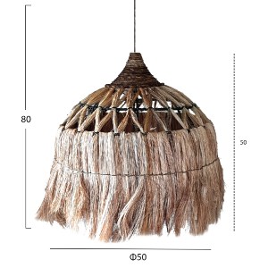 69657 ΦΩΤΙΣΤΙΚΟ ΟΡΟΦΗΣ ΑΠΟ ΙΝΕΣ ΑΜΠΑΚΑ ΣΕ ΦΥΣΙΚΟ ΧΡΩΜΑ Φ50x50-80Yεκ.HM7760