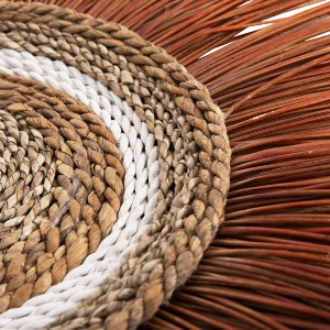 69660 ΔΙΑΚΟΣΜΗΤΙΚΟ ΤΟΙΧΟΥ ΣΤΡΟΓΓΥΛΟ ΑΠΟ ΚΑΛΑΜΙΑ ΚΑΙ ΙΝΕΣ ΜΠΑΝΑΝΑΣ 55x3x55YΕΚεκ.HM7792