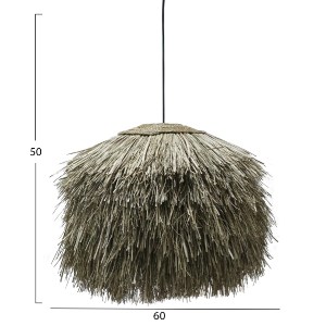 69679 ΦΩΤΙΣΤΙΚΟ ΟΡΟΦΗΣ ΜΕ ΣΧΗΜΑ ΘΑΜΝΟΥ ΑΠΟ PANDAN GRASS ΣΕ ΦΥΣΙΚΟ 60x60x50Yεκ.HM7775