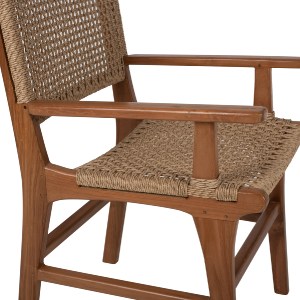 69733 ΠΟΛΥΘΡΟΝΑ ΜΑΣΙΦ ΞΥΛΟ ΤEAK ΦΥΣΙΚΟ RATTAN ΣΧΟΙΝΙ 54Χ58Χ88Υεκ.HM9385.01