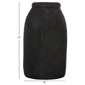 69739 ΔΙΑΚΟΣΜΗΤΙΚA ΒΑΖA ΑΠΟ TERRACOTTA ΑΝΘΡΑΚΙ HM7711