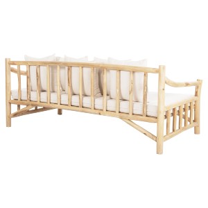 69766 ΚΑΝΑΠΕΣ ΤΡΙΘΕΣΙΟΣ TORC HM9339 ΑΠΟ ΜΑΣΙΦ ΞΥΛΟ TΕΑK ΦΥΣΙΚΟ - ΛΕΥΚΟ 200x100x80Yεκ.