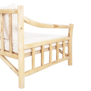 69766 ΚΑΝΑΠΕΣ ΤΡΙΘΕΣΙΟΣ TORC HM9339 ΑΠΟ ΜΑΣΙΦ ΞΥΛΟ TΕΑK ΦΥΣΙΚΟ - ΛΕΥΚΟ 200x100x80Yεκ.