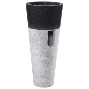 69776 ΝΙΠΤΗΡΑΣ ΜΑΡΜΑΡΙΝΟΣ ΚΩΝΙΚΟΣ ΣΕ ΜΑΥΡΟ & ΓΚΡΙ Φ40x90Yεκ.HM7808.01