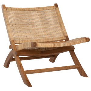 69782 ΚΑΡΕΚΛΑ LOUNGE ΑΝΑΔΙΠΛΟΥΜΕΝΗ ANTIL HM9379.01 ΜΑΣΙΦ ΞΥΛΟ ΤEAK ΦΥΣΙΚΟ 66x77x67Yεκ.