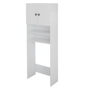 69810 ΕΠΙΠΛΟ ΠΛΥΝΤΗΡΙΟΥ ΜΕ ΡΑΦΙΑ ΚΑΙ ΝΤΟΥΛΑΠΙ TERRY ΛΕΥΚΟ ΜΕΛΑΜΙΝΗ 64Χ27Χ180Υεκ.HM9122.11