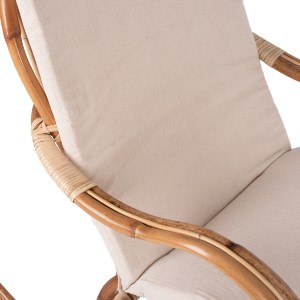 69868 ΚΟΥΝΙΣΤΗ ΠΟΛΥΘΡΟΝΑ ΜΕ ΜΑΞΙΛΑΡΙ SANTA FE RATTAN HM9343 60x103x90Υ εκ.