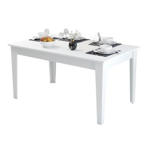 70141 ΤΡΑΠΕΖΙ ΤΡΑΠΕΖΑΡΙΑΣ STANDARD HM9507.06 ΜΕΛΑΜΙΝΗ ΛΕΥΚΗ ΜΕ ΑΠΟΘΗΚ.ΧΩΡΟ 145x88x75Yεκ.