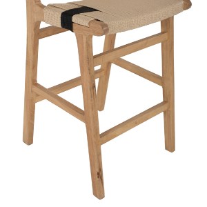70345 ΣΚΑΜΠΟ ΜΕΣΑΙΟΥ ΥΨΟΥΣ HM9325.01 RUBBERWOOD & ΣΧΟΙΝΙ-ΦΥΣΙΚΟ RUSTIC 45x46x95Υεκ.