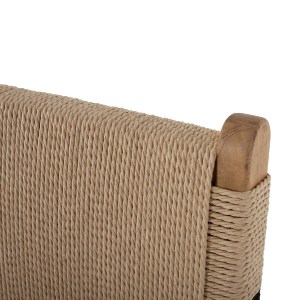 70345 ΣΚΑΜΠΟ ΜΕΣΑΙΟΥ ΥΨΟΥΣ HM9325.01 RUBBERWOOD & ΣΧΟΙΝΙ-ΦΥΣΙΚΟ RUSTIC 45x46x95Υεκ.