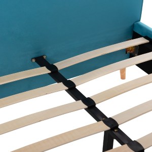 70419 ΚΡΕΒΑΤΙ MAYLIN ΜΕ ΤΙΡΚΟΥΑΖ ΒΕΛΟΥΔΟ HM598.08 ΓΙΑ ΣΤΡΩΜΑ 120x200 EK.