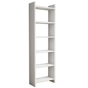 70456 ΒΙΒΛΙΟΘΗΚΗ ΜΕΛΑΜΙΝΗΣ ΛΕΥΚΗ HM9226.11 48,5x22x160Υ εκ.