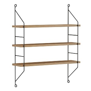 70540 ΡΑΦΙΕΡΑ ΤΟΙΧΟΥ ACHALA ΜΕΛΑΜΙΝΗΣ HM9185.11 ΦΥΣΙΚΟ ΟΑΚ 60x15x68Y εκ.