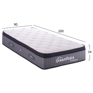 70565 ΣΤΡΩΜΑ DREAMTOPIA, σειρά ULTIMATE HM661.90-200 POCKET SPRING ΜΕ ΑΝΩΣΤΡΩΜΑ 90X200εκ.