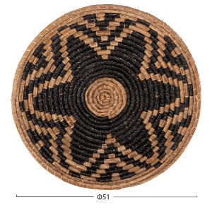 70738 ΔΙΑΚΟΣΜΗΤΙΚΟ ΤΟΙΧΟΥ ΣΤΡΟΓΓΥΛΟ HM7863 MENDONG GRASS ΣΕ ΦΥΣΙΚΟ & ΜΑΥΡΟ Φ51x6Βεκ.