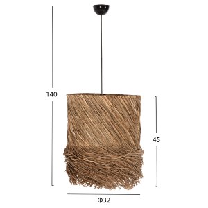 70765 ΦΩΤΙΣΤΙΚΟ ΟΡΟΦΗΣ ΚΡΕΜΑΣΤΟ HM7821 SEAGRASS ΣΕ ΦΥΣΙΚΟ ΧΡΩΜΑ Φ32x45-140Υεκ.