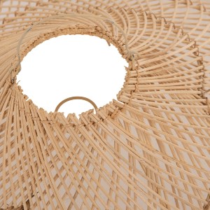 70768 ΦΩΤΙΣΤΙΚΟ ΟΡΟΦΗΣ ΚΡΕΜΑΣΤΟ HM7879.02 RATTAN ΣΕ ΦΥΣΙΚΟ ΧΡΩΜΑ Φ80x31-40Υ εκ.