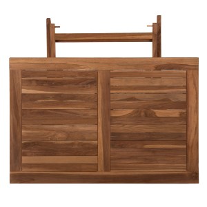 70774 ΤΡΑΠΕΖΙ ΤΡΑΠΕΖΑΡΙΑΣ KENDALL ΠΤΥΣΣΟΜΕΝΟ HM9542 TEAK ΣΕ ΦΥΣΙΚΟ ΧΡΩΜΑ 120x80x75Yεκ.