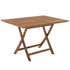 70774 ΤΡΑΠΕΖΙ ΤΡΑΠΕΖΑΡΙΑΣ KENDALL ΠΤΥΣΣΟΜΕΝΟ HM9542 TEAK ΣΕ ΦΥΣΙΚΟ ΧΡΩΜΑ 120x80x75Yεκ.