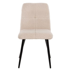 70813 ΚΑΡΕΚΛΑ SHELLY HM8590.02 ΛΕΥΚΟ TEDDY ΥΦΑΣΜΑ ME ΜΕΤΑΛΛΙΚΑ ΜΑΥΡΑ ΠΟΔΙΑ 48x64x87Yεκ.