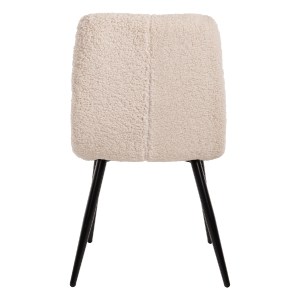 70813 ΚΑΡΕΚΛΑ SHELLY HM8590.02 ΛΕΥΚΟ TEDDY ΥΦΑΣΜΑ ME ΜΕΤΑΛΛΙΚΑ ΜΑΥΡΑ ΠΟΔΙΑ 48x64x87Yεκ.