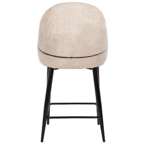 70820 ΣΚΑΜΠΟ ΜΕΣΑΙΟΥ ΥΨΟΥΣ HM8586.03 ΥΦΑΣΜΑ ΜΠΟΥΚΛΕ ΠΡΑΣΙΝΟ-ΜΕΤΑΛΛΙΚΑ ΠΟΔΙΑ 55x62x105Yεκ.