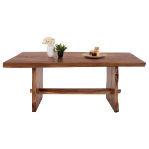 70881 ΤΡΑΠΕΖΙ ΤΡΑΠΕΖΑΡΙΑΣ ULYSES HM9757 ΜΑΣΙΦ ΞΥΛΟ SUAR ΣΕ ΦΥΣΙΚΗ ΑΠΟΧΡΩΣΗ 200x90x77Yεκ.