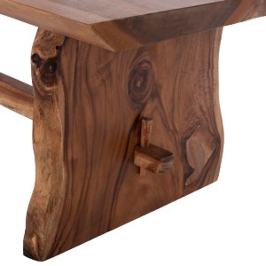 70881 ΤΡΑΠΕΖΙ ΤΡΑΠΕΖΑΡΙΑΣ ULYSES HM9757 ΜΑΣΙΦ ΞΥΛΟ SUAR ΣΕ ΦΥΣΙΚΗ ΑΠΟΧΡΩΣΗ 200x90x77Yεκ.