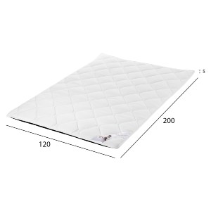 70938 ΑΝΩΣΤΡΩΜΑ HM670.08 ΜΕ FOAM ΛΕΥΚΟ 120x200x5Y εκ.