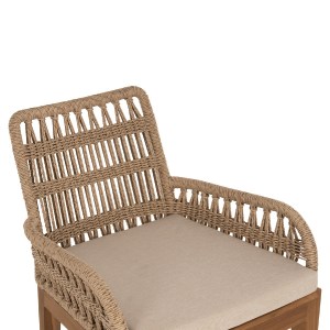 70990 ΠΟΛΥΘΡΟΝΑ STARDOM HM9760.01 ΞΥΛΟ ΤΕΑΚ ΚΑΙ ΣΧΟΙΝΙ- ΦΥΣΙΚΟ ΧΡΩΜΑ 57x65x83Yεκ.