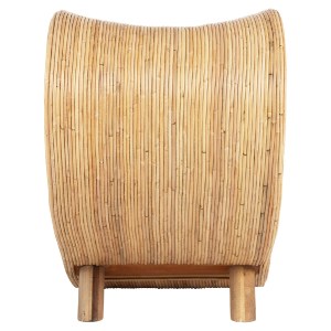 71064 ΠΟΛΥΘΡΟΝΑ CURVY LOUNGE HM9645.01 ΑΠΟ RATTAN ΣΕ ΦΥΣΙΚΗ ΑΠΟΧΡΩΣΗ 63x128x97Y εκ.