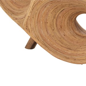 71064 ΠΟΛΥΘΡΟΝΑ CURVY LOUNGE HM9645.01 ΑΠΟ RATTAN ΣΕ ΦΥΣΙΚΗ ΑΠΟΧΡΩΣΗ 63x128x97Y εκ.