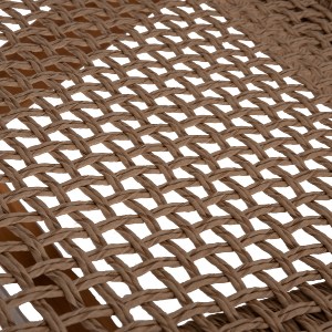 71110 ΞΑΠΛΩΣΤΡΑ PATRON HM5993 TEAK ΞΥΛΟ ΚΑΙ ΣΧΟΙΝΙ VIRO ΣΕ ΠΛΕΞΗ WICKER 191x65x86Yεκ.