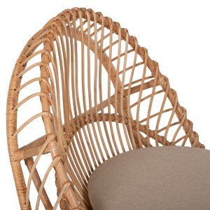 71129 ΠΟΛΥΘΡΟΝΑ ENTROPY HM9840.01 RATTAN ΦΥΣΙΚΟ ΜΕ ΕΚΡΟΥ ΜΑΞΙΛΑΡΙ 80x97x85Υεκ.
