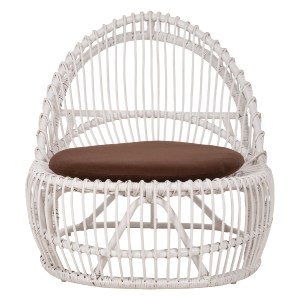 71130 ΠΟΛΥΘΡΟΝΑ ENTROPY HM9840.02 RATTAN ΛΕΥΚΟ ΜΕ ΚΑΦΕ ΜΑΞΙΛΑΡΙ 80x97x85Υεκ.