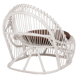 71130 ΠΟΛΥΘΡΟΝΑ ENTROPY HM9840.02 RATTAN ΛΕΥΚΟ ΜΕ ΚΑΦΕ ΜΑΞΙΛΑΡΙ 80x97x85Υεκ.
