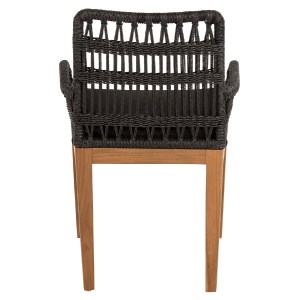 71135 ΠΟΛΥΘΡΟΝΑ STARDOM HM9760.03 ΞΥΛΟ ΤΕΑΚ ΣΕ ΜΕΛΙ ΚΑΙ ΜΑΥΡΟ ΣΧΟΙΝΙ 57x65x83Yεκ.