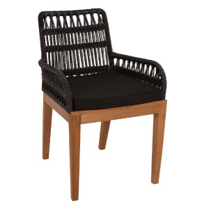 71135 ΠΟΛΥΘΡΟΝΑ STARDOM HM9760.03 ΞΥΛΟ ΤΕΑΚ ΣΕ ΜΕΛΙ ΚΑΙ ΜΑΥΡΟ ΣΧΟΙΝΙ 57x65x83Yεκ.