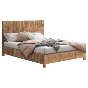 71189 ΚΡΕΒΑΤΙ THAW HM672 ΞΥΛΟ ΤΕΑΚ ΣΚΕΛΕΤΟΣ-ΨΑΘΑ ΑΠΟ ΜΠΑΝΑΝΑ 180x200εκ.