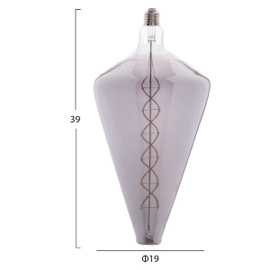 71292 ΛΑΜΠΤΗΡΑΣ JHD-DHP-190 LED FILAMENT 8W E27 3000K SMOKE COLOR DIMMABLE  HM4054.03