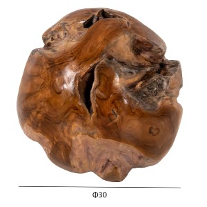 71316 ΔΙΑΚΟΣΜΗΤΙΚΟ ΔΑΠΕΔΟΥ CLEM HM9654 ΑΚΑΝΟΝΙΣΤΗ ΣΦΑΙΡΑ-ΞΥΛΟ ΤΕΑΚ ΜΕΓΕΘΟΣ ΜΙΚΡΟ Φ30εκ.