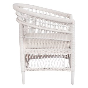 71361 ΠΟΛΥΘΡΟΝΑ MALAWI HM9635.02 ΞΥΛΟ ΜΑΟΝΙ ΜΕ RATTAN ΛΕΥΚΟ-ΛΕΥΚΟ ΜΑΞΙΛΑΡΙ 80x70x86Υεκ.