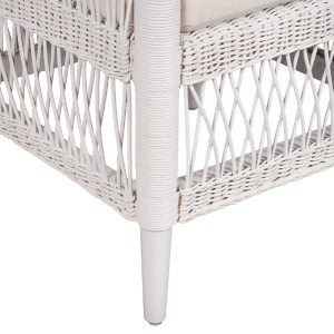 71361 ΠΟΛΥΘΡΟΝΑ MALAWI HM9635.02 ΞΥΛΟ ΜΑΟΝΙ ΜΕ RATTAN ΛΕΥΚΟ-ΛΕΥΚΟ ΜΑΞΙΛΑΡΙ 80x70x86Υεκ.
