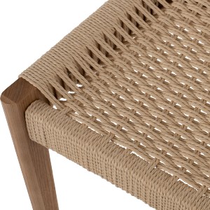 71483 ΚΑΡΕΚΛΑ PONTUS HM9322.11 RUBBERWOOD ΜΕ ΚΑΘΙΣΜΑ ΣΧΟΙΝΙ- ΦΥΣΙΚΟ 47X52X80Υεκ.