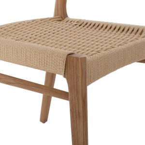 71483 ΚΑΡΕΚΛΑ PONTUS HM9322.11 RUBBERWOOD ΜΕ ΚΑΘΙΣΜΑ ΣΧΟΙΝΙ- ΦΥΣΙΚΟ 47X52X80Υεκ.