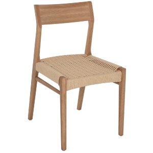 71483 ΚΑΡΕΚΛΑ PONTUS HM9322.11 RUBBERWOOD ΜΕ ΚΑΘΙΣΜΑ ΣΧΟΙΝΙ- ΦΥΣΙΚΟ 47X52X80Υεκ.
