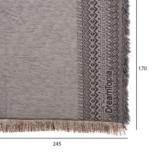 71492 ΡΙΧΤΑΡΙ ME ΚΡΟΣΙΑ DREAMTOPIA HM12163.06 ΣΕ ΓΚΡΙ ΧΡΩΜΑ 245X170εκ.