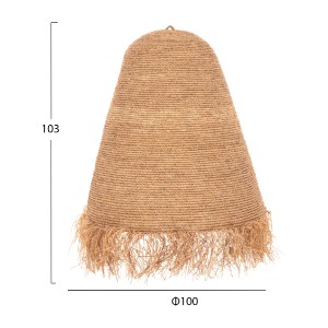 71497 ΦΩΤΙΣΤΙΚΟ ΟΡΟΦΗΣ ΚΡΕΜΑΣΤΟ HM4030 RATTAN ΣΕ ΦΥΣΙΚΟ Φ100x100-103Υεκ.