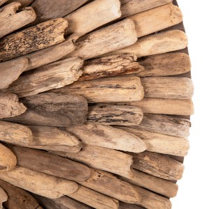 71505 ΔΙΑΚΟΣΜΗΤΙΚΟ ΤΟΙΧΟΥ ΣΤΡΟΓΓΥΛΟ CHIIKI HM4298 DRIFTWOOD ΣΕ ΦΥΣΙΚΟ Φ60 εκ.